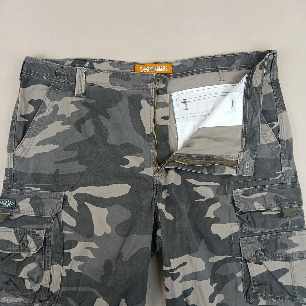 Lee Dungarees 42x12 Mens Cargo Shorts Camo‎ Canvas Heavyweight